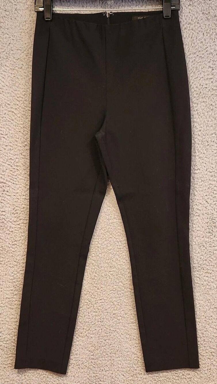 Rag & Bone Pants Womens 6 Black Slim Ankle Stretch Dress Slacks Made USA